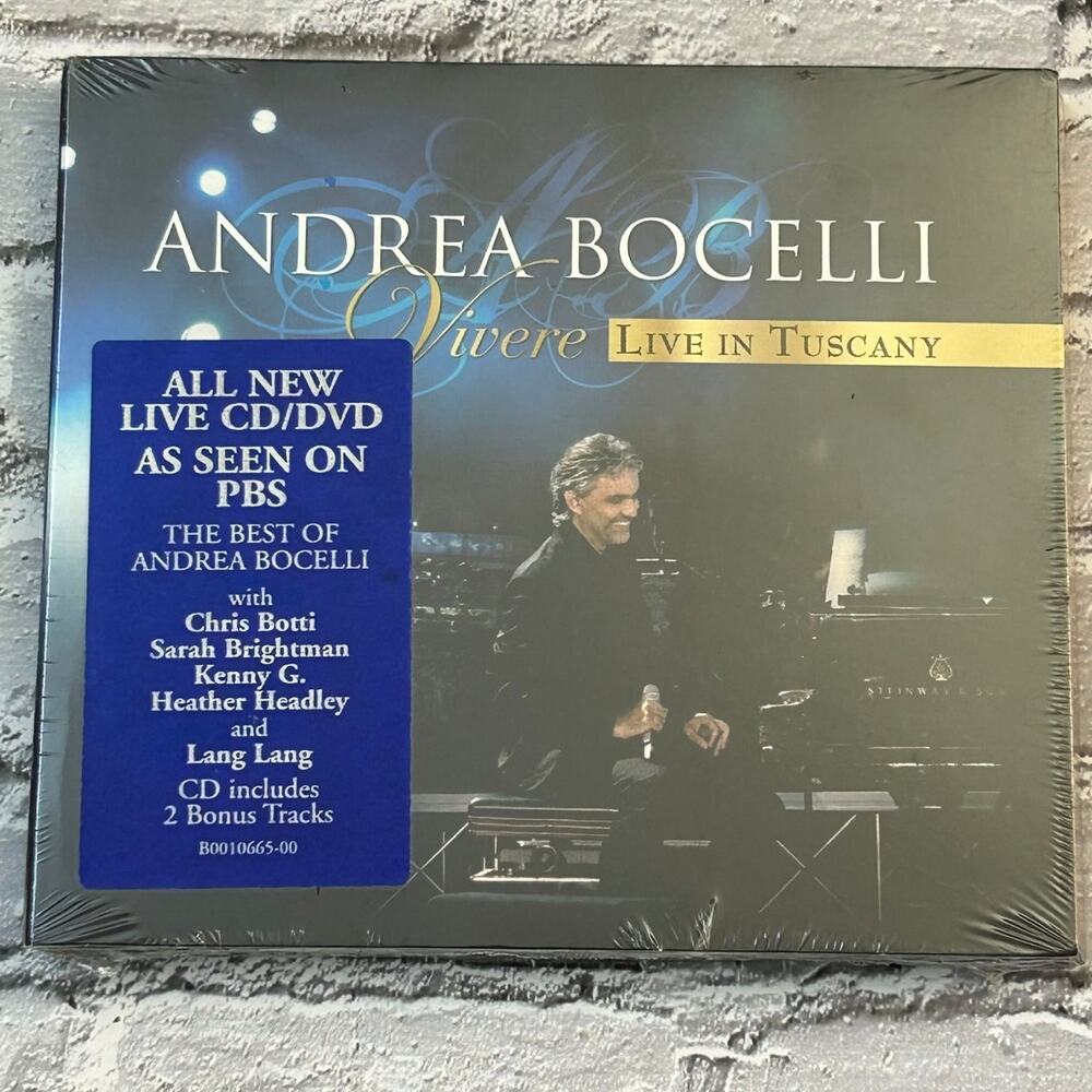 Andrea Bocelli – Vivere Live in Tuscany CD DVD 007 Pop Classical Decca Hype NOS